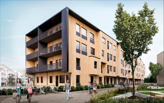 Linnanfälttiin valmistuu YH Kotien ensimmäinen puukerrostalo. 