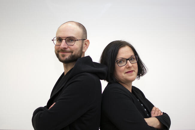 Tommi Siivonen ja Mari Nurmio.