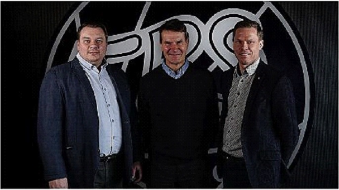 Rauli Urama, Erkka Westerlund ja Saku Koivu.