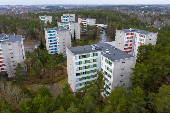 Hepokullassa remontoidaan seitsemän taloyhtiötä ja 26 kerrostaloa yhtenä hankkeena. 