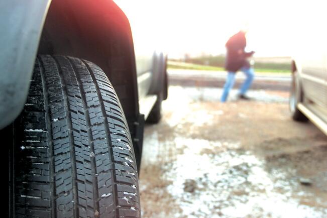 Viime talvena kitkarenkaiden osuus talviliikenteessä oli koko maassa keskimäärin 19 prosenttia.