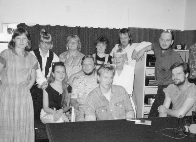 Radio Auran Aaltojen toimitusta vuonna 1987.