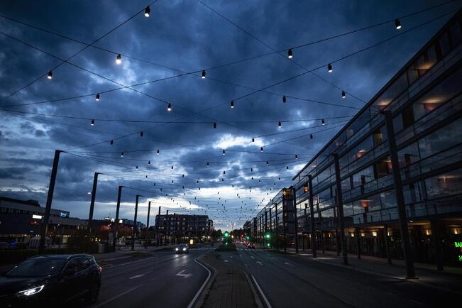 Raisio aloitti katuvalaistuksen osittaisen sammuttamisen säästötoimena jo viime vuoden syksyllä.