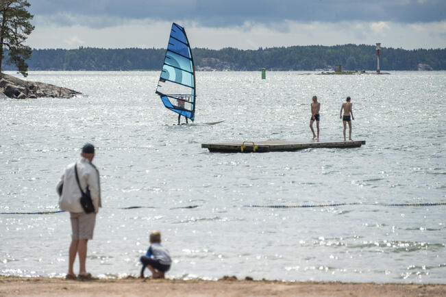 Turun uimarannoilla ei ole vielä sinilevää.
