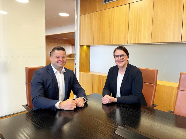 Jussi Korpela ja Gitta Lang. 