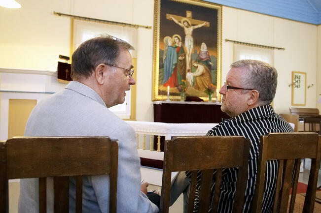 Aulis Katajamäki (vas.) ja Veikko Ilola.