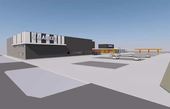 Havainnekuva keräilykeskuksesta. 