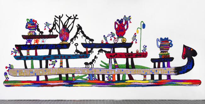 Afra Eisma, ants on a log, 2023. 