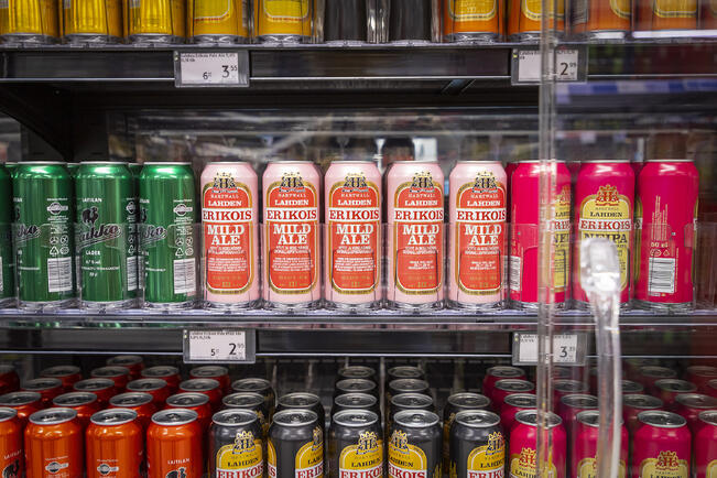 Oluen myynti on laskusuunnassa.