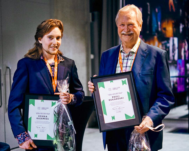 Veikka Kajamies (vas.) ja Pauli Rukakoski.