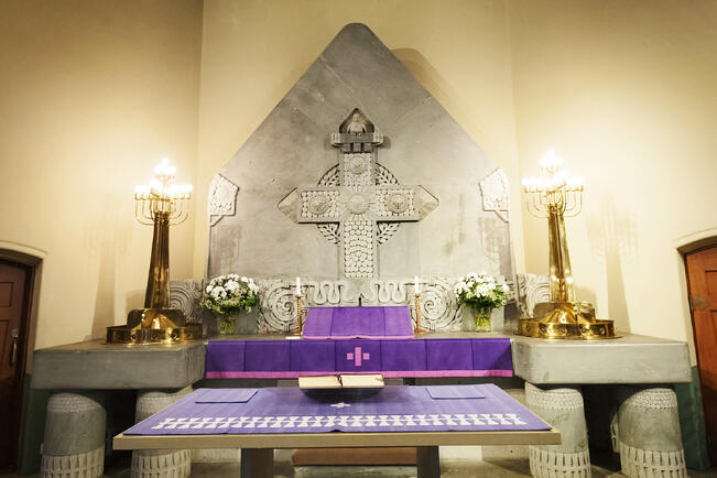 Mikaelinkirkossa on ehtoollishetki keskiviikkona.