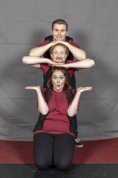 Antti Saarikallio, Hannu Rantala ja Laura Hurme.