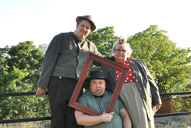 Pekka Puupään pääosakolmikko Juha Nordman, Jari Vihervirta ja Maaret Mast ei lähde matkimaan ikonisia näyttelijöitä. 