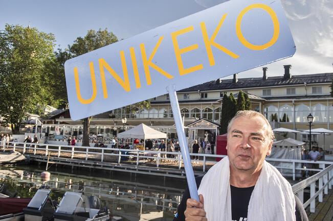 Finnlinesin toimitusjohtaja Tom Pippingsköld oli unikeko viime heinäkuussa.