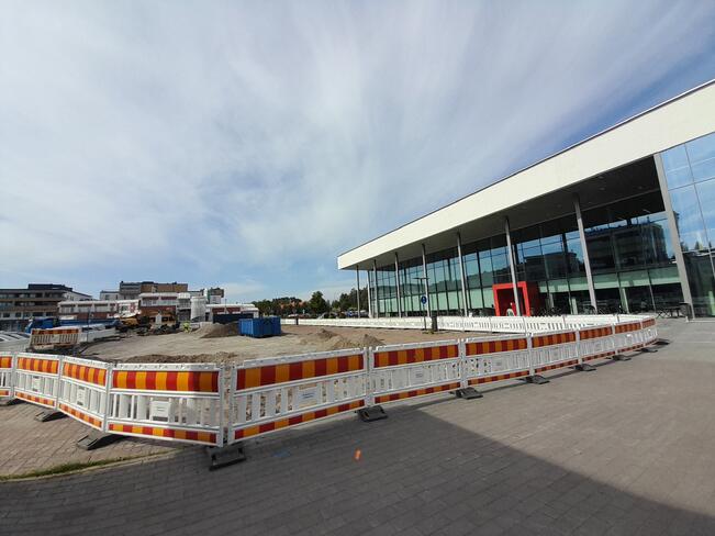 Kaarinan torialuetta rakennetaan. 