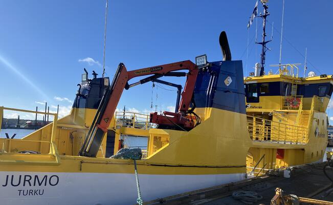 Hiittisten reitin yhteysaluksen uusi nimi on m/s Jurmo.