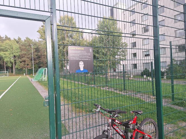 Lukas Hradeckyn kentän avajaisia vietettiin alkukesästä.