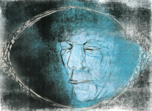 Teija Lehto, Kuin kuvastimessa, 1999, puupiirros.