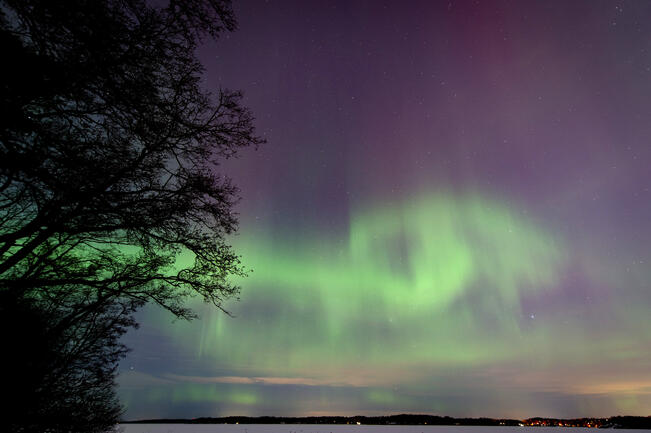 Auringon aktiivisuus oli viime vuonna huipussaan 11 vuoden syklissään. Kuva on helmikuulta 2023.