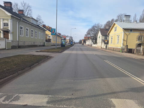 Stålarminkatu on pitkään ollut alueen valtaväylä Martin ja Korppoolaismäen maisemissa.