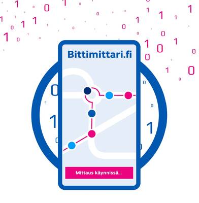 Mittauspaikan väri kertoo, kuinka hyvin yhteyden laatu on vastannut käyttäjän netinkäyttötarpeita – tummansininen kertoo erinomaisesta laadusta, punainen puolestaan heikosta.
