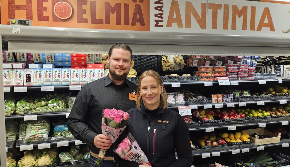 Teemu Kaitakari ja Noora Partti.