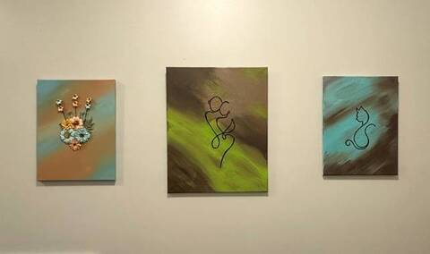 Paula Jalovaaran töitä on esillä Raisiossa.