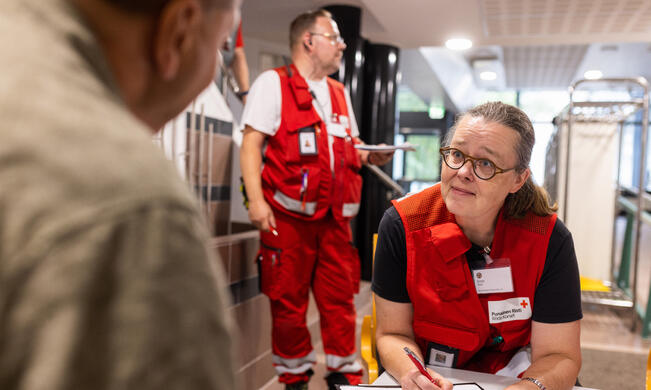 Päivän aikana harjoitellaan muun muassa evakuoitujen henkilöiden vastaanottoa. 