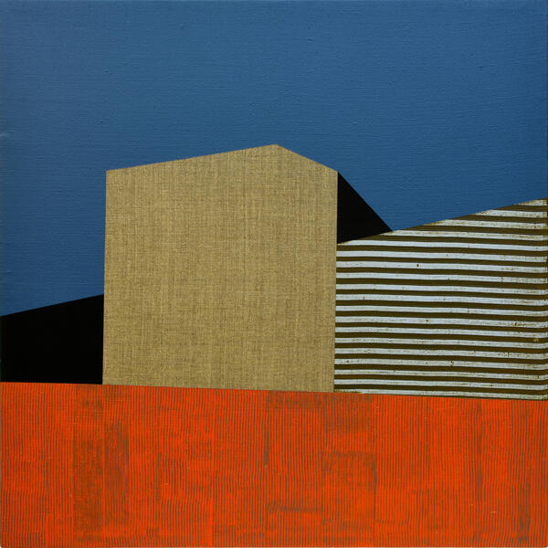 Konstruktio #21, 2025, akryyli kankaalle 75x75.