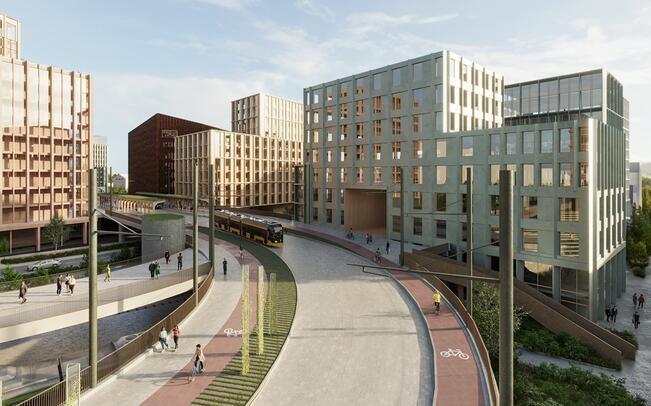 Havainnekuva Taito-kampuksesta.