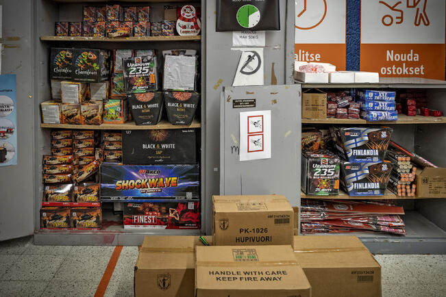 Ilotulitteita saa ampua 31.12.–1.1. kello 18–02.