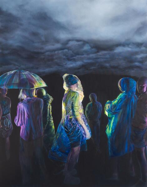 Acid Wash, 2024. Öljy ja akryyli kankaalle, 190 x 150 cm. 