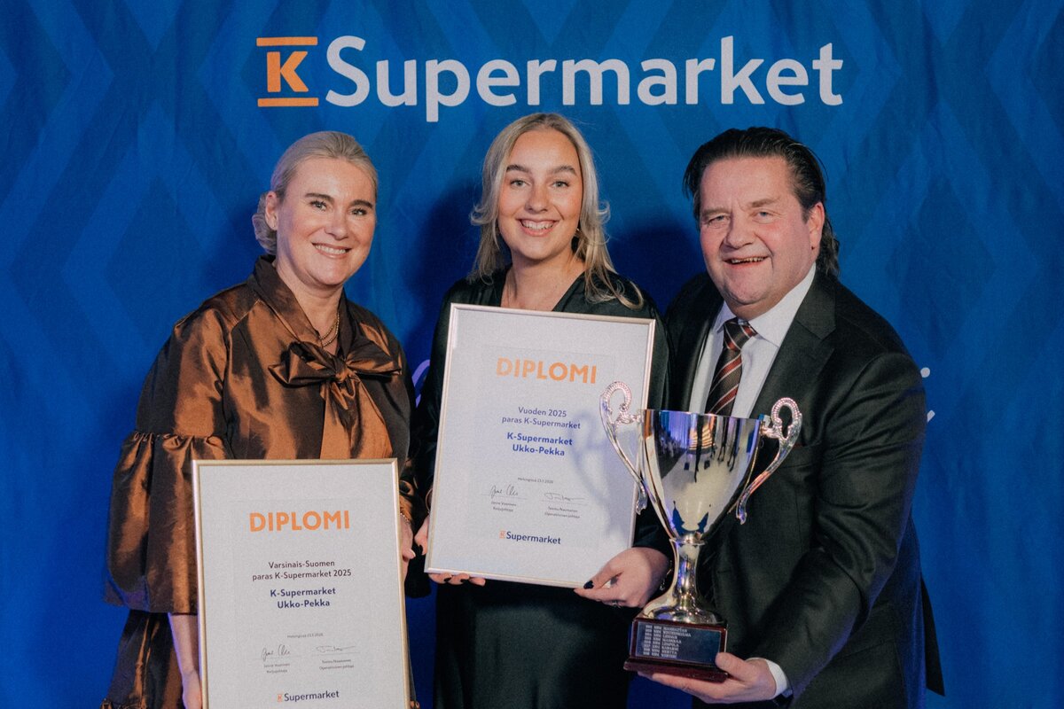 Kauppiaina K-Supermarket Ukko-Pekassa ovat toimineet reilun vuoden takaisesta avaamisesta lähtien Jari ja Elina Lehto.