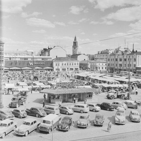 Turun kauppatori vuonna 1959.
