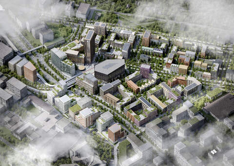 Kupittaan ja Itäharjun alue on Turun työpaikkakeskittymiä myös tulevaisuudessa.