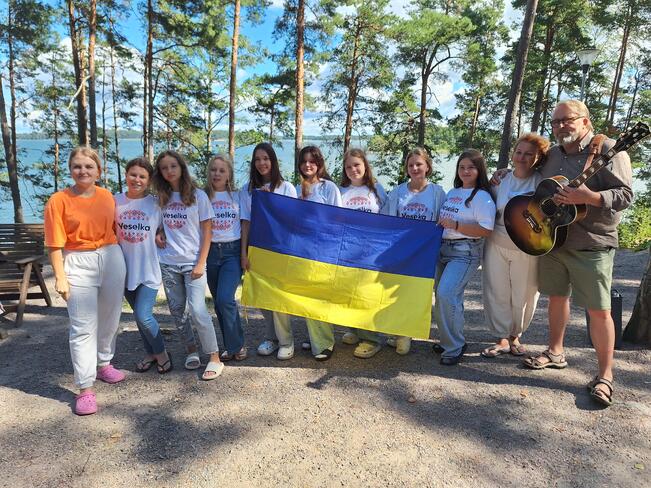 Ukrainalaisia lapsia ja nuoria vieraili Turussa vuonna 2024.