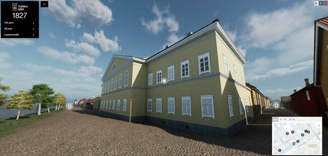 Seurahuone Turku 1827 -diginäyttelyssä.