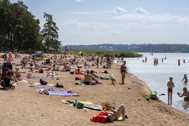 Ispoisten uimaranta on Turun suosituimpia. 