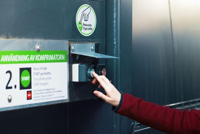 Liedon ekopisteen kartonki- ja muovipuristimet ovat toistaiseksi pois käytöstä.