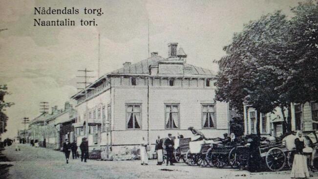 Naantalin tori vuonna 1914.
