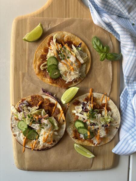 Smash Fishball Tacos. 
