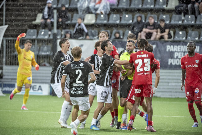 Inter ja TPS eivät enää kohtaa jalkapalloilun Veikkausliigassa tällä kaudella.